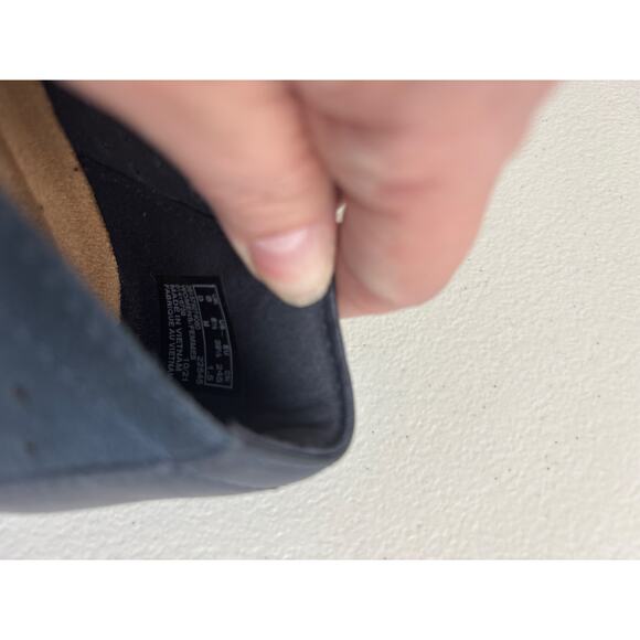 Clark’s Navy Blue Juliette Hayes Leather and Perforated Fabric Loafer Size 8.5 - Picture 4 of 11